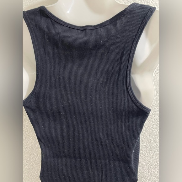 Black Sequins Tank Top, 100% Cotton, Size L, Used - Picture 5 of 7